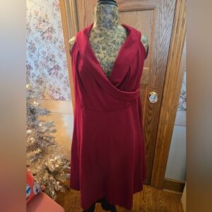 Gorgeous Crimson Red Sleeveless Cocktail/Holiday Dress